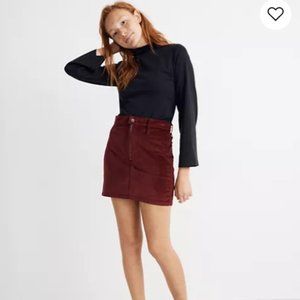 Zip mini skirt